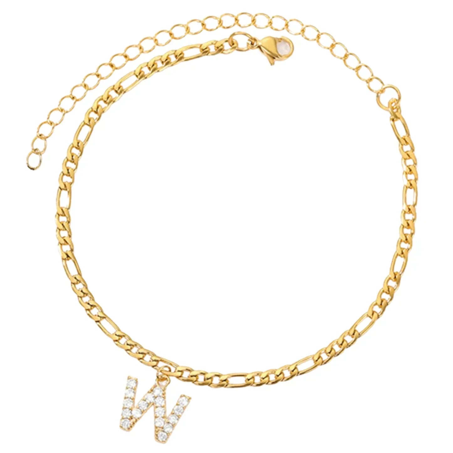 Initialen Knöchel - Knöchelarmband mit deiner Initiale