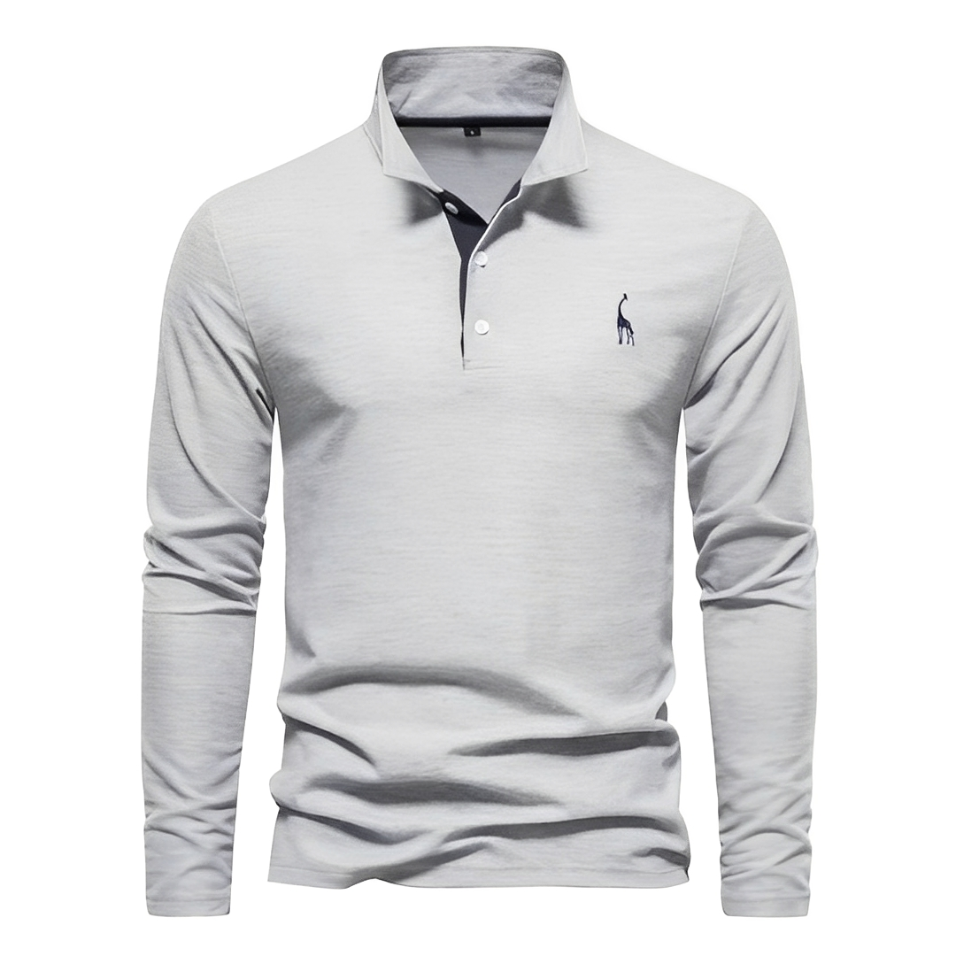Antoine - Langärmeliges Herren-Poloshirt für jeden Tag