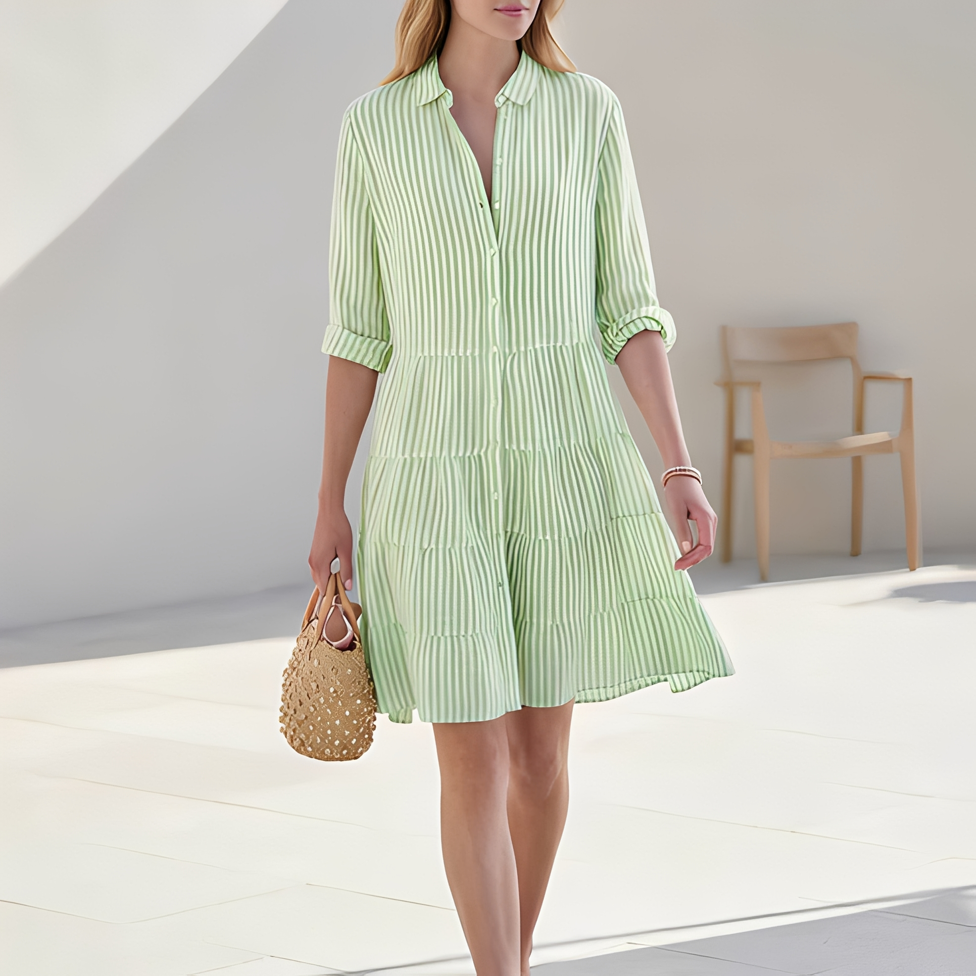 Elijah - Schickes Sommer-Hemdkleid für Frauen
