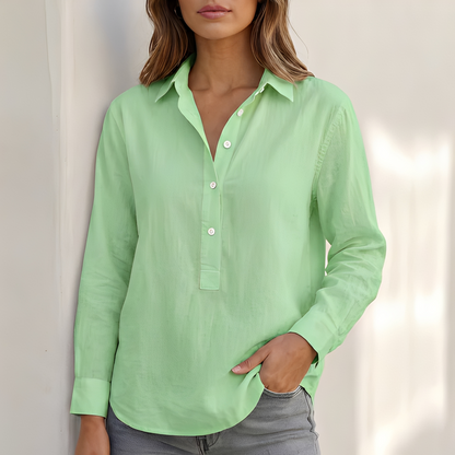 Andy - Elegante Bluse mit V-Ausschnitt für Damen
