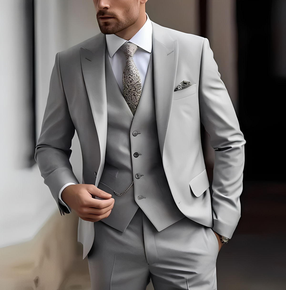 Abenner - Eleganter Dreiteiler-Anzug