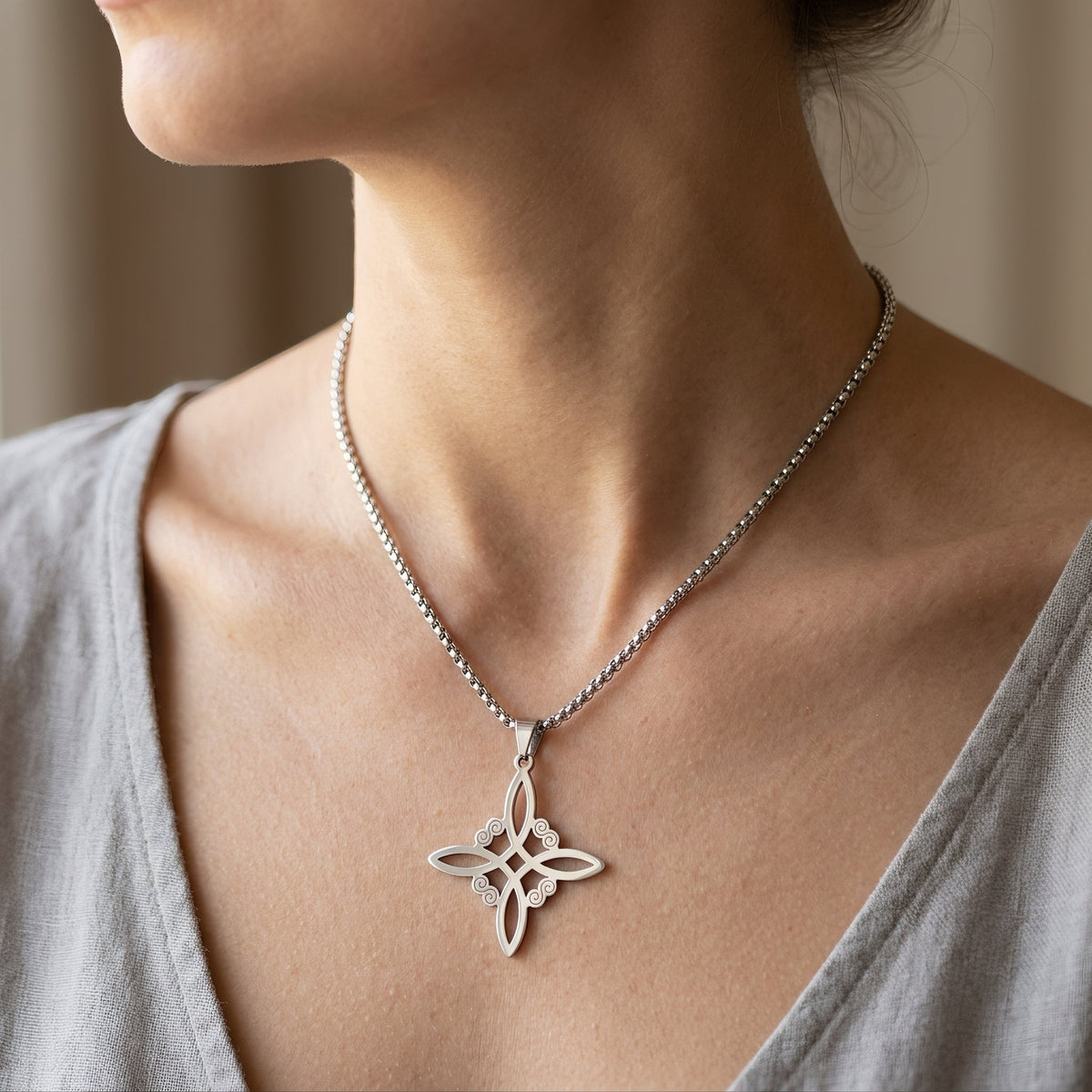 Morwen – Kette mit schützendem Hexenknoten
