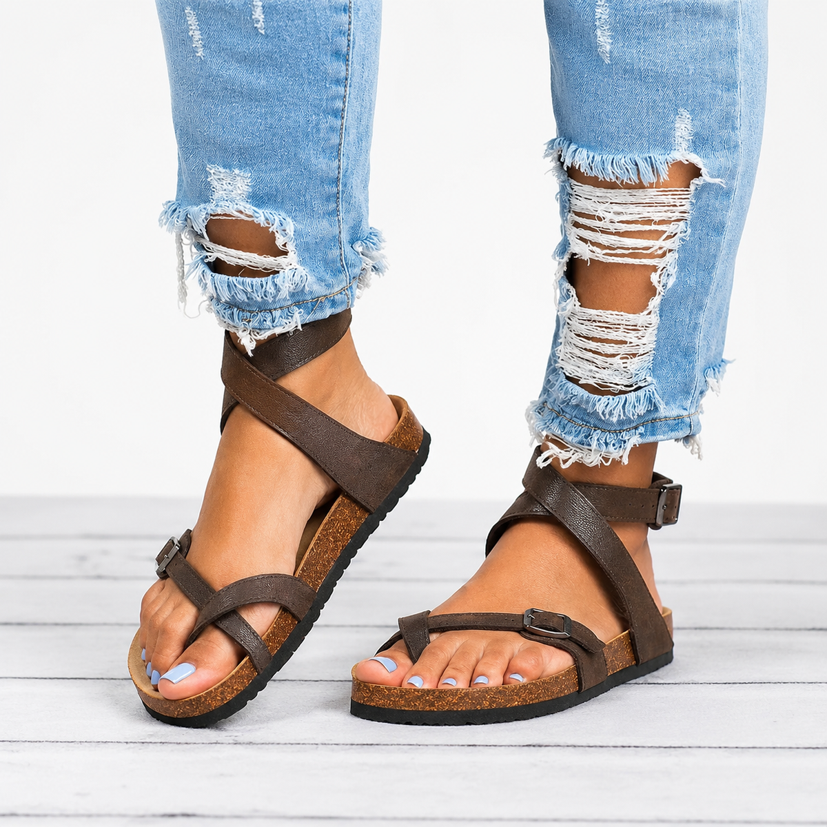 Danna - Vintage-Frauensandalen