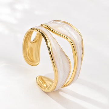 Niana – Vintage-Ring in Weißgold