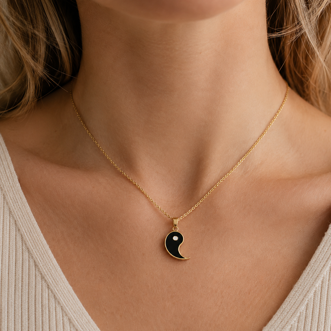 Tao – Getrennte Yin Yang-Halskette für Paare oder Freunde