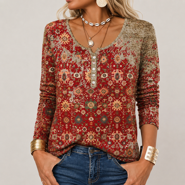 Hilde - Trendiger Pullover mit Aztekenmuster