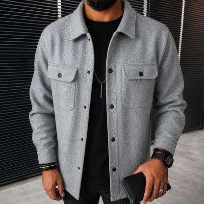 Finn - Bequemes Herren-Overshirt mit Knöpfen
