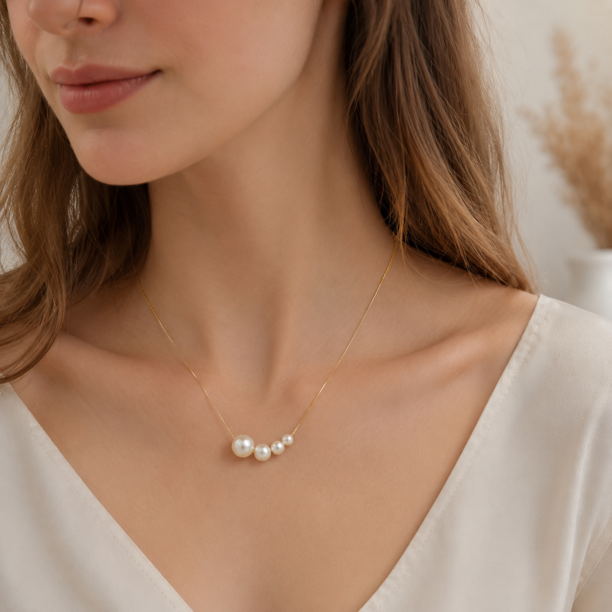 Dashiell – Elegante Perlenhalskette