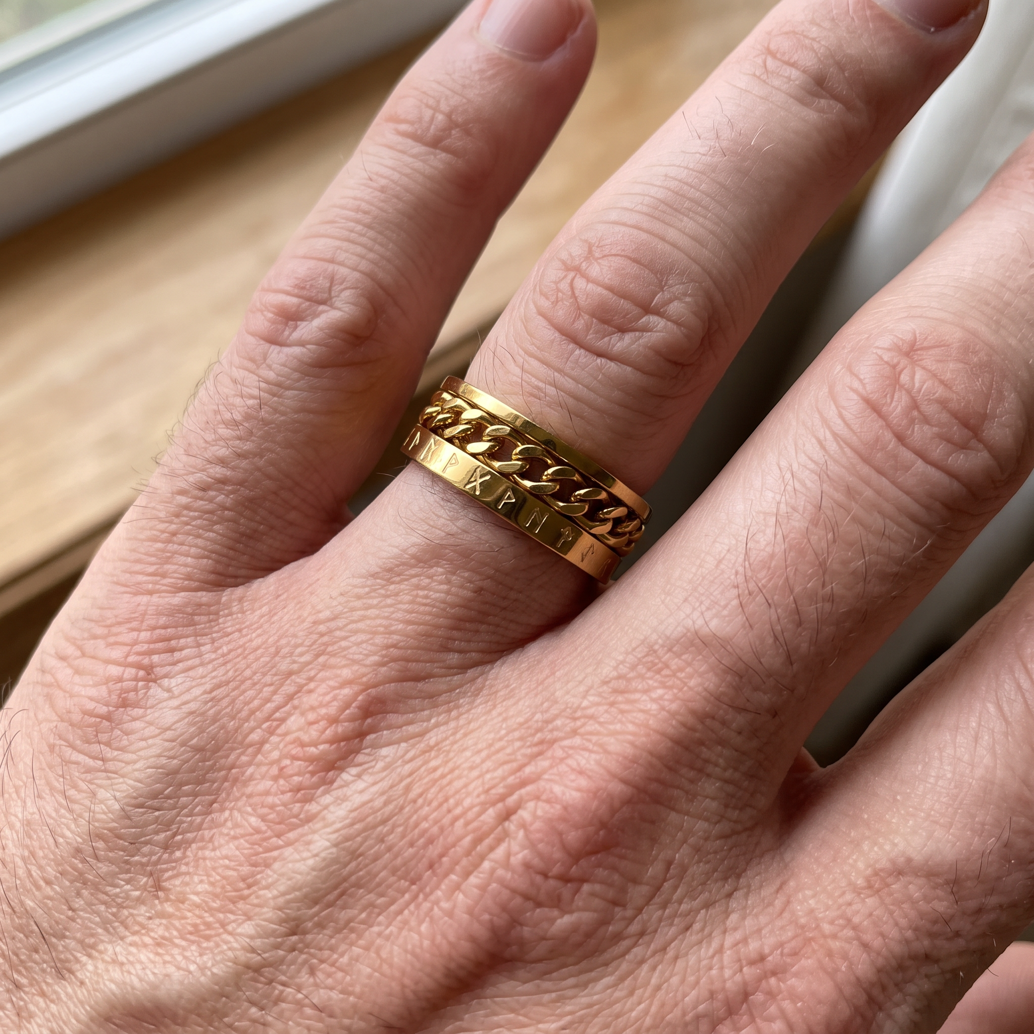 Eirik – Wikinger-Ring im nordischen Design in 3 Farben