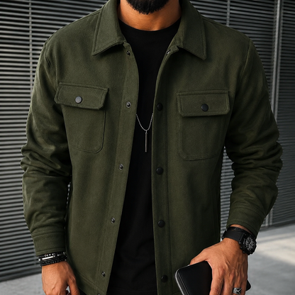 Finn - Bequemes Herren-Overshirt mit Knöpfen