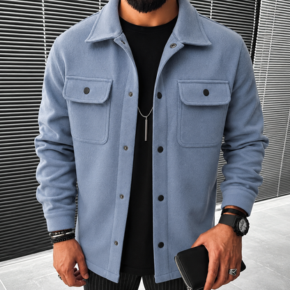 Finn - Bequemes Herren-Overshirt mit Knöpfen