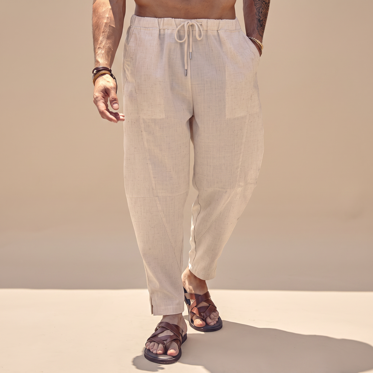 Abel - Weit geschnittene Strandhose