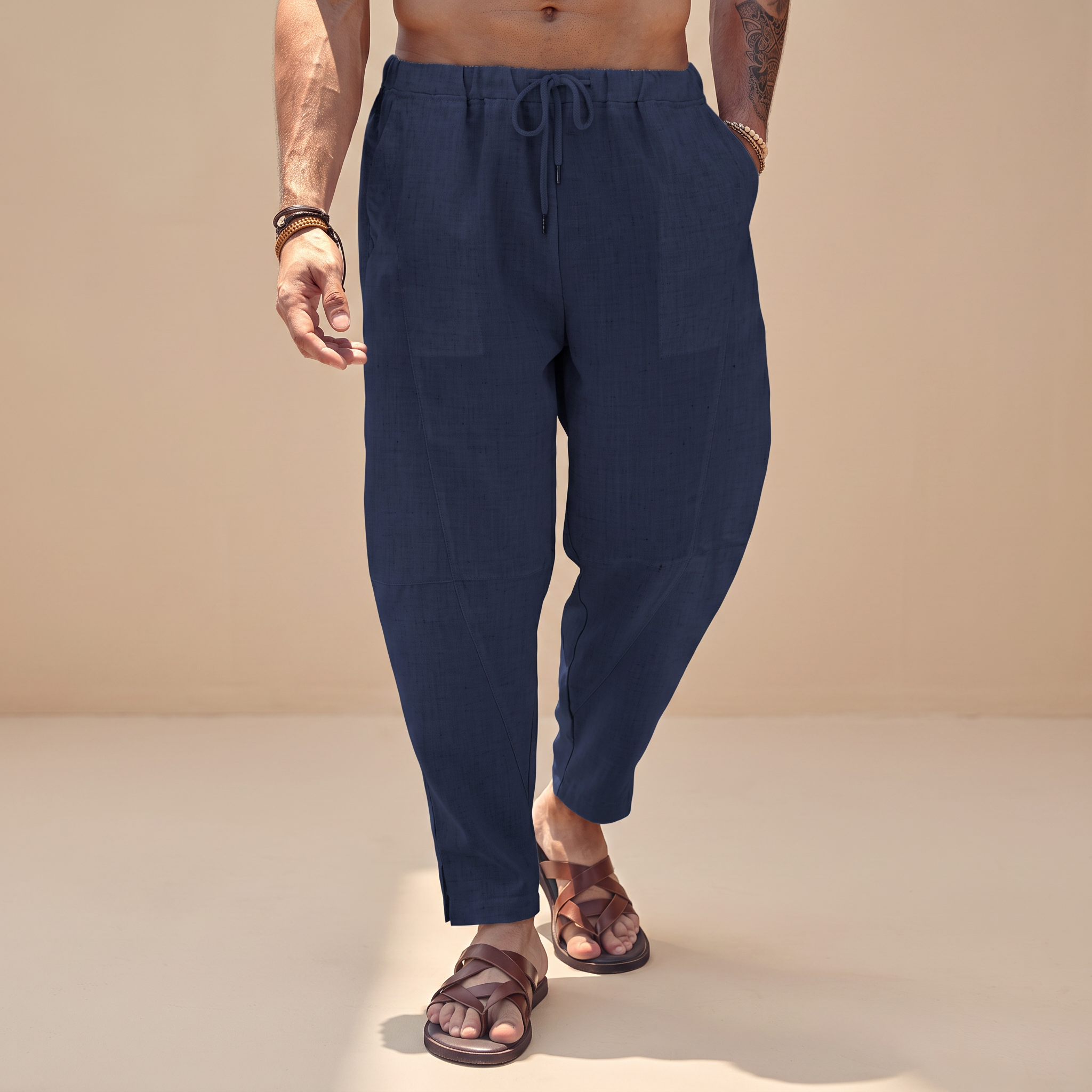 Abel - Weit geschnittene Strandhose