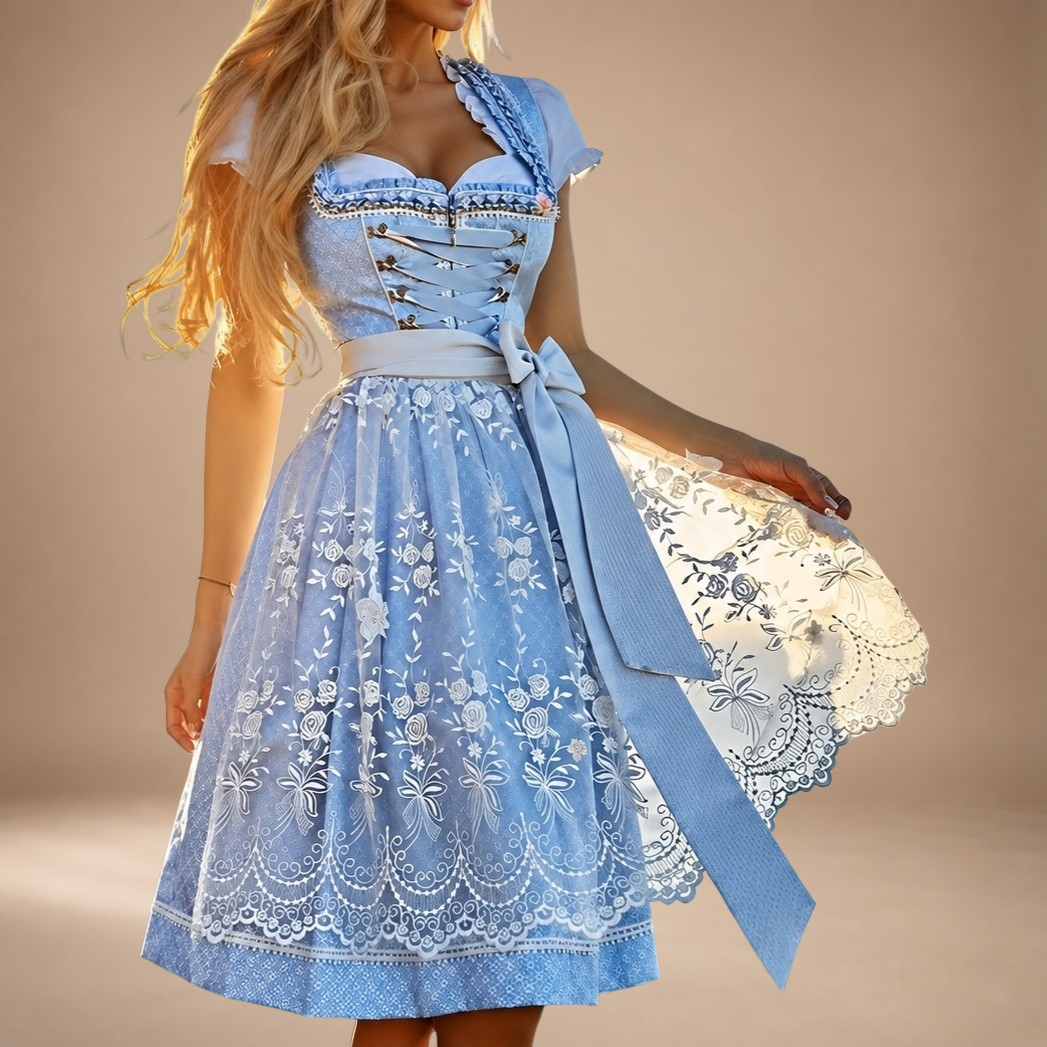 Kezia - Stilvolles, traditionelles Oktoberfest-Kleid-Set (Futter nicht enthalten)