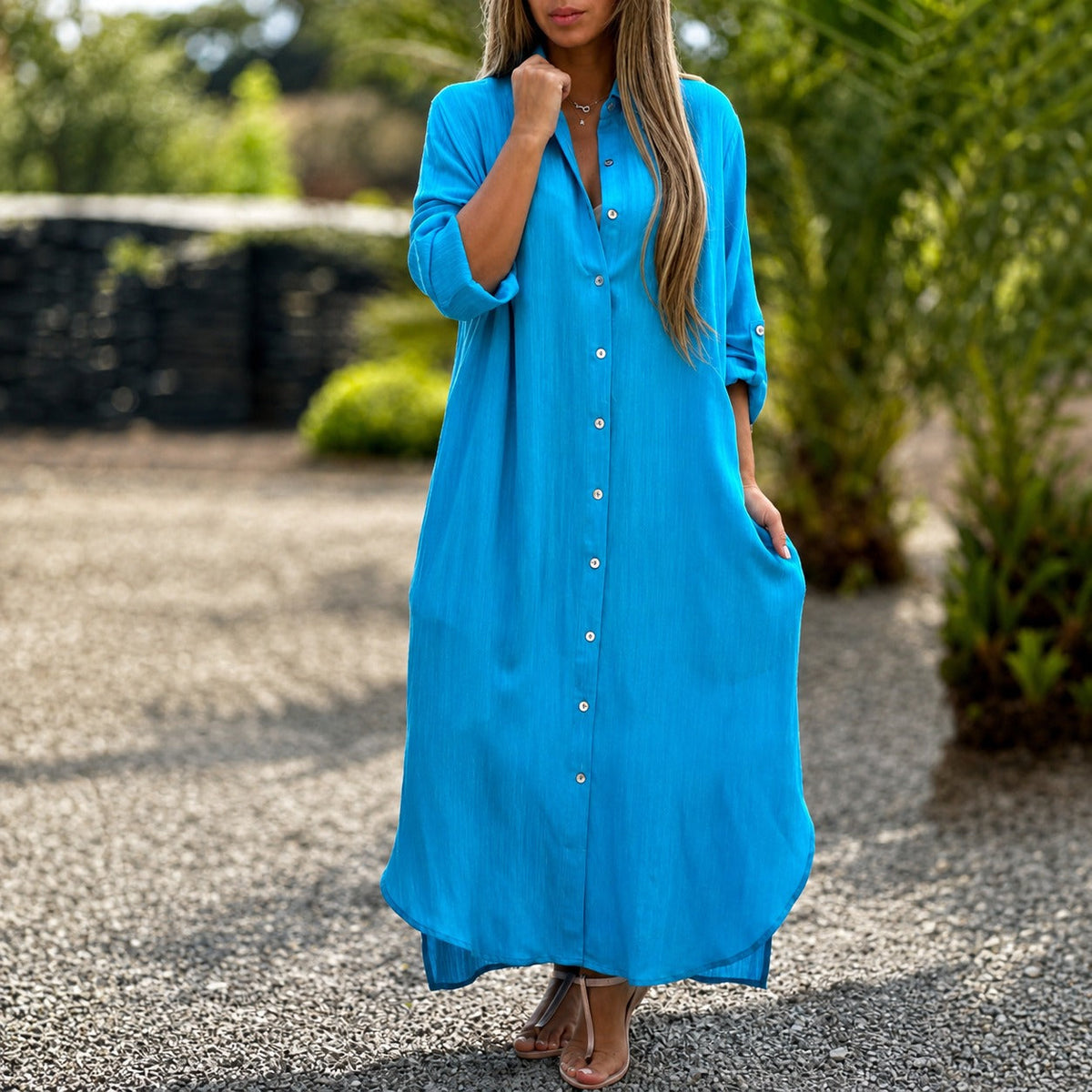 Sharon - Komfortables Weites Kleid