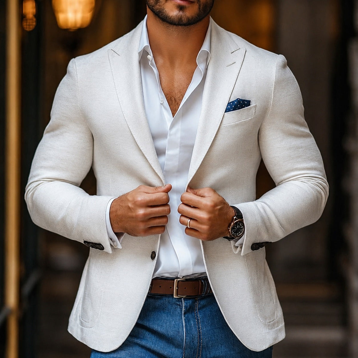 Loui - Eleganter Blazer mit Revers und zwei Knöpfen