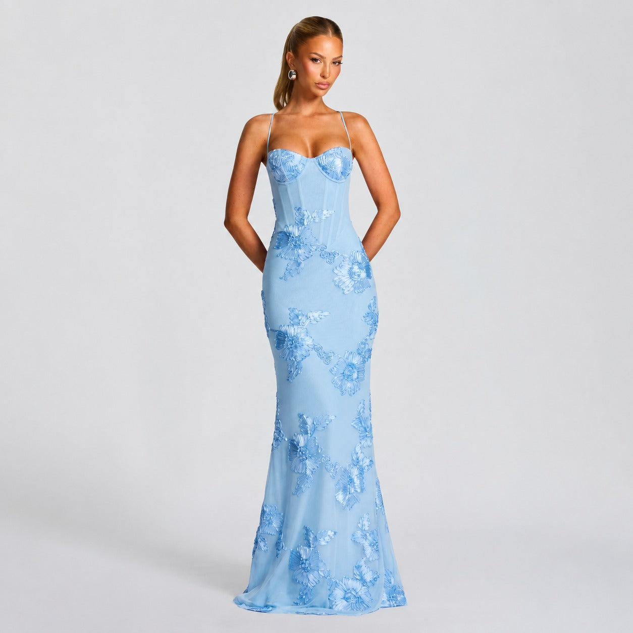 Norma - Elegantes Maxikleid mit Blumenprint