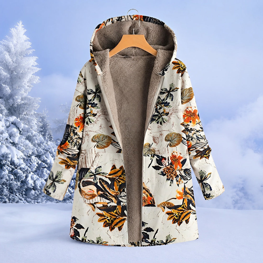 FluffCoat - Bunte, stilvolle Winterjacke