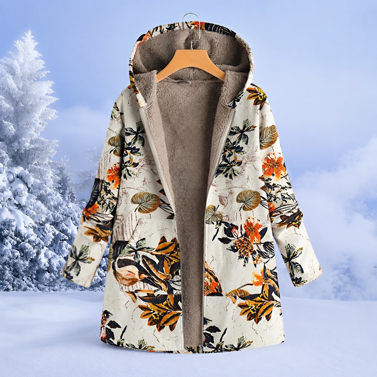 FluffCoat - Bunte, stilvolle Winterjacke