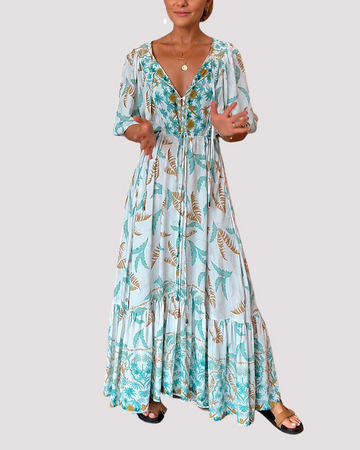 Ashley - Langes Maxikleid mit Blumen