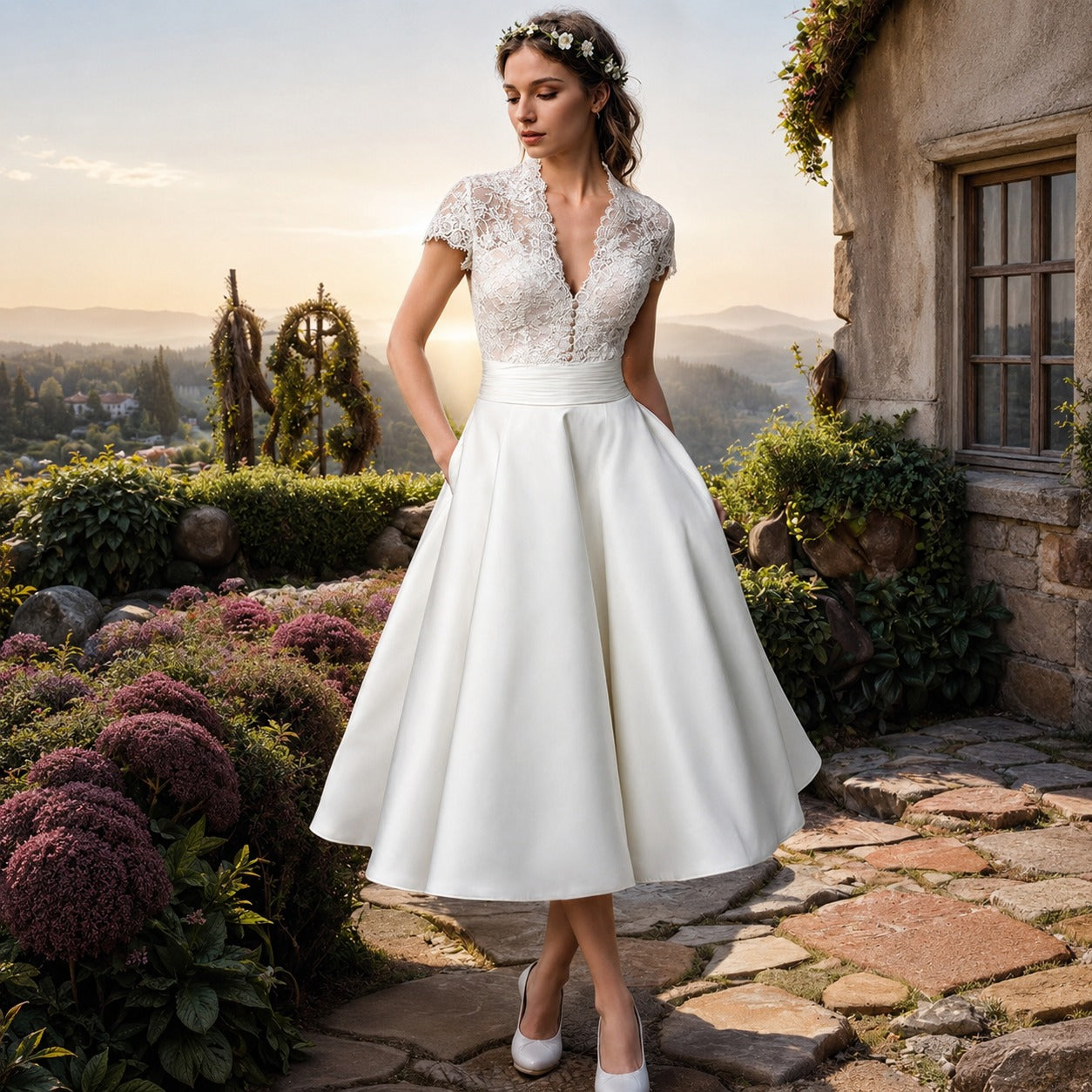 Kieran - Schickes Midikleid in A-Linien-Form