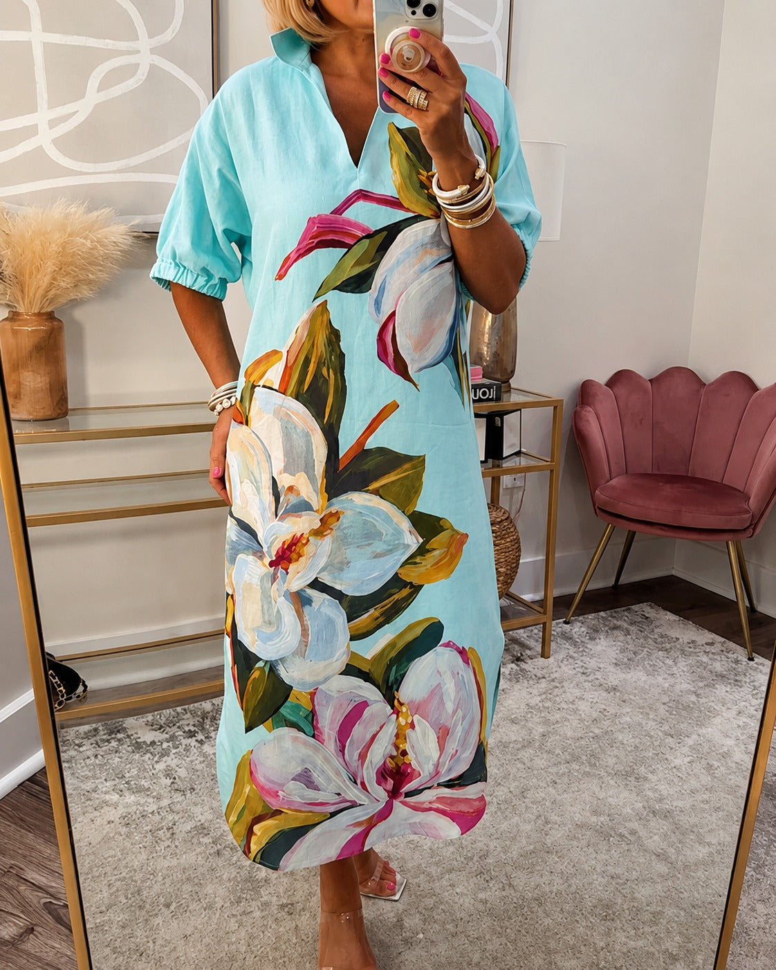 Myla - Locker geschnittenes Kleid mit Blumenmuster