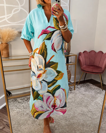 Myla - Locker geschnittenes Kleid mit Blumenmuster