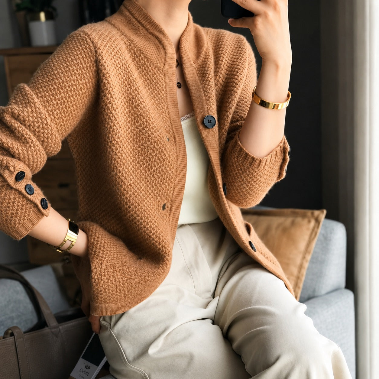 Edda - Bequemer Cardigan mit Knöpfen
