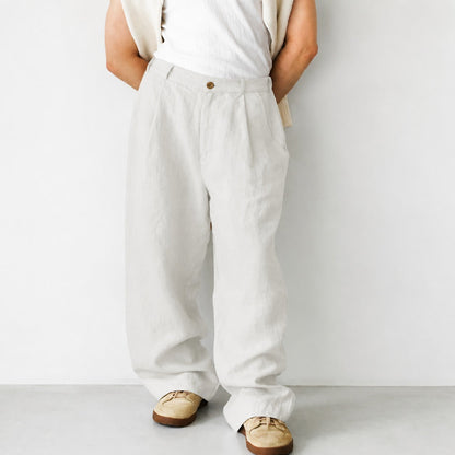 Hashim - Bequeme Weite Bundfaltenhose