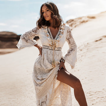 Betty - Stilvolles, luftiges Boho-Maxikleid
