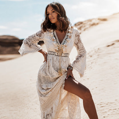 Betty - Stilvolles, luftiges Boho-Maxikleid