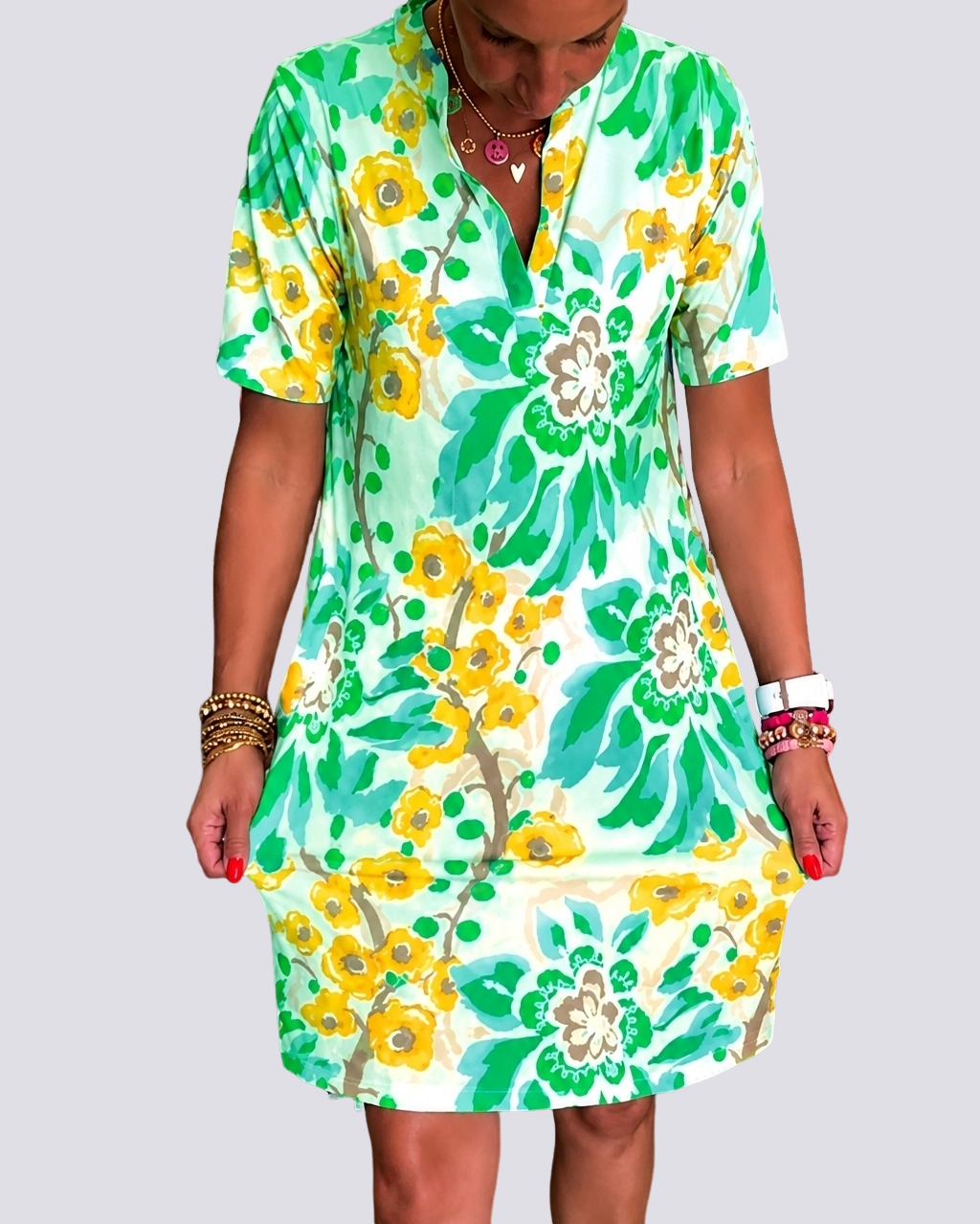 Pauline - Kleid mit floralen Mustern