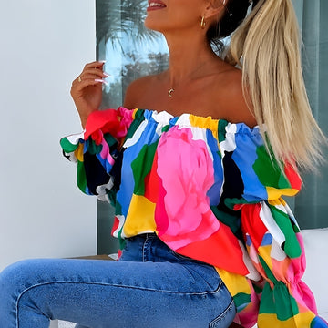 Priya - Stilvolle Bunte Bluse