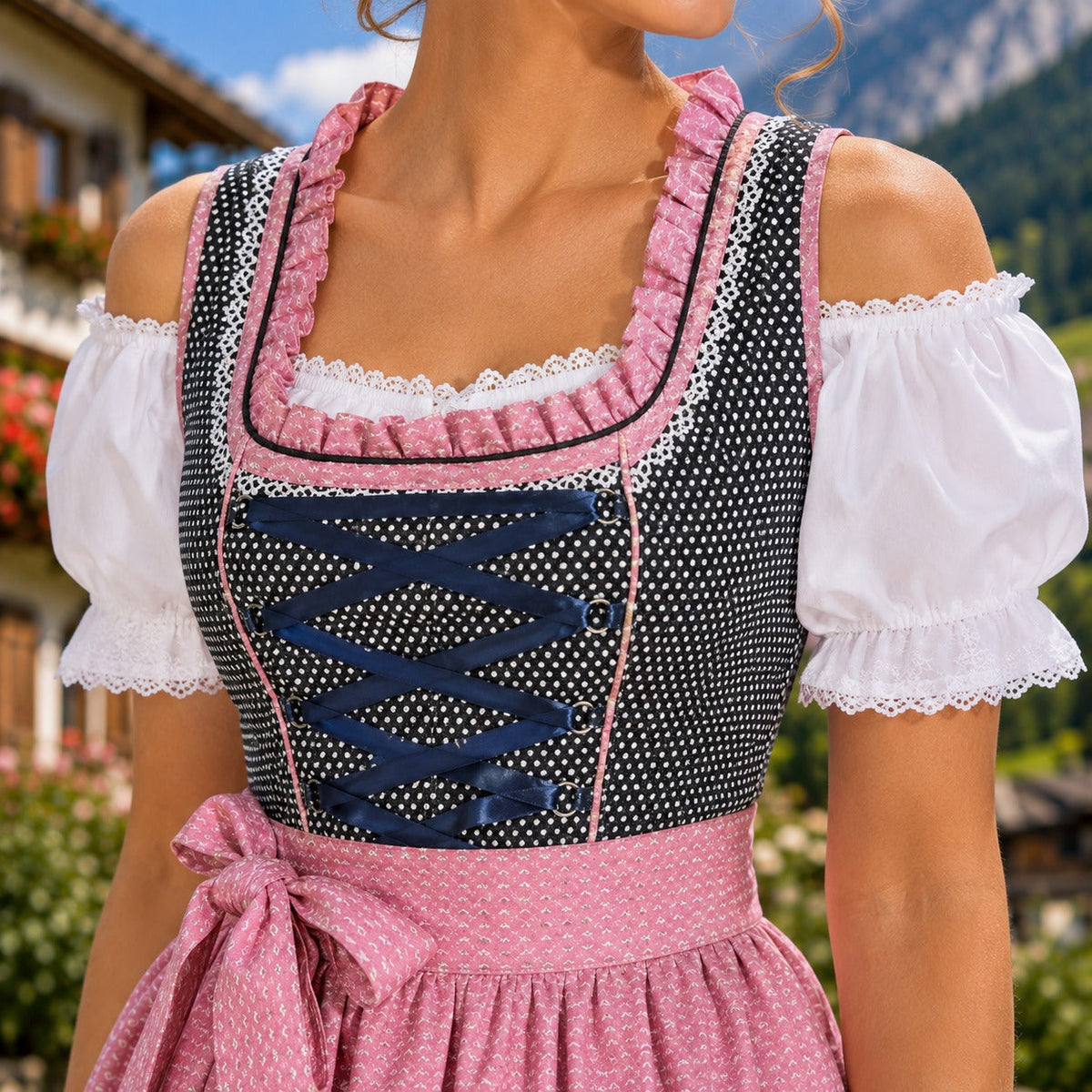 Abbie - Traditionelles und luftiges Dirndl fürs Oktoberfest (Futter nicht enthalten)