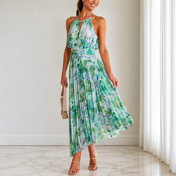 Emaan - Elegantes Maxikleid mit Blumenmotiv