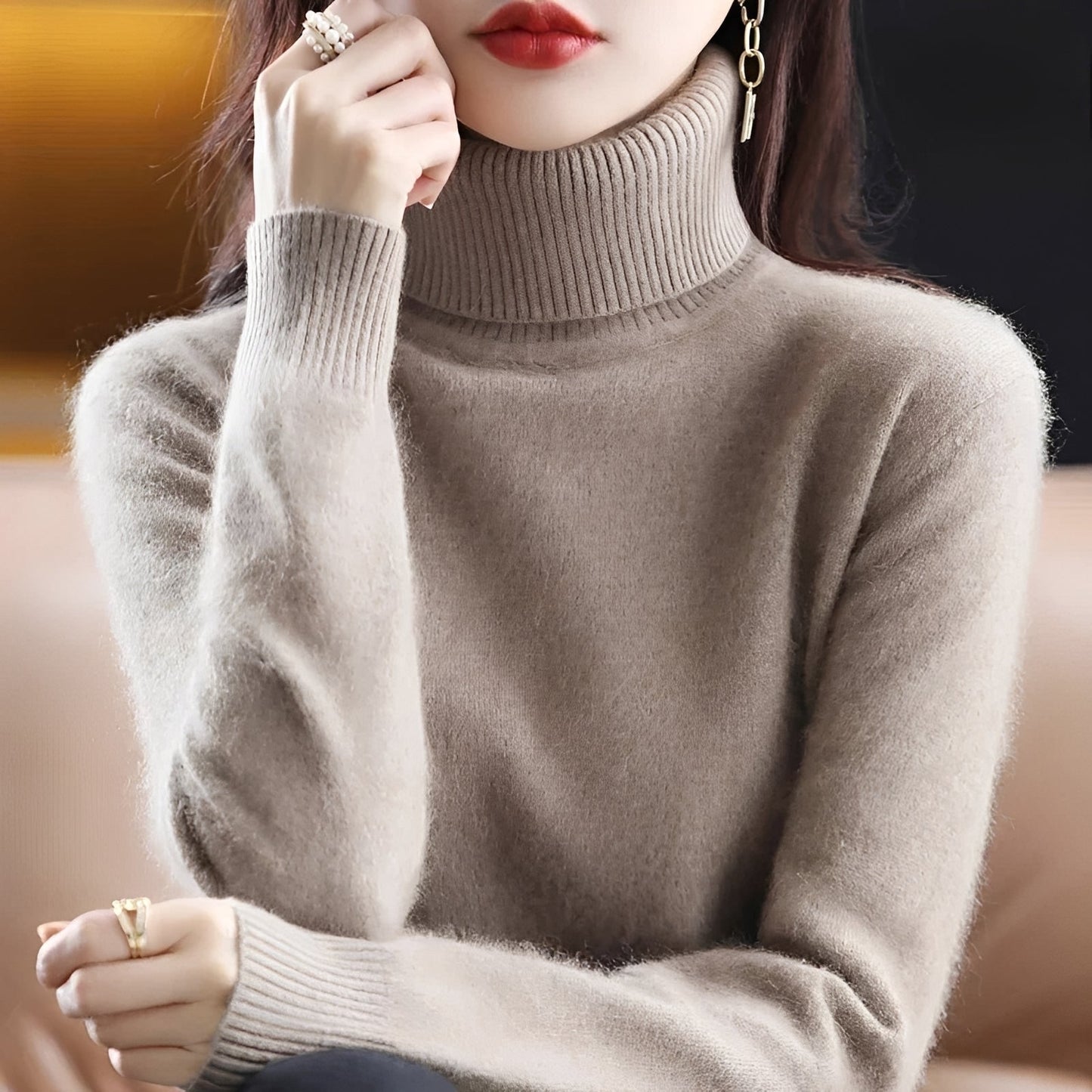 Letizia - Eleganter Rollkragenpullover