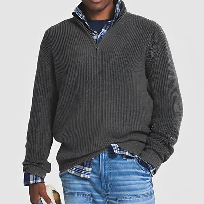 Sean - Herrenpullover mit Zipper