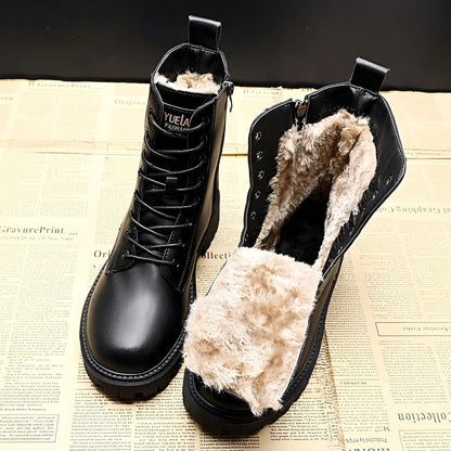 Adelpha - Schwarze Stiefel für kalte Wintertage