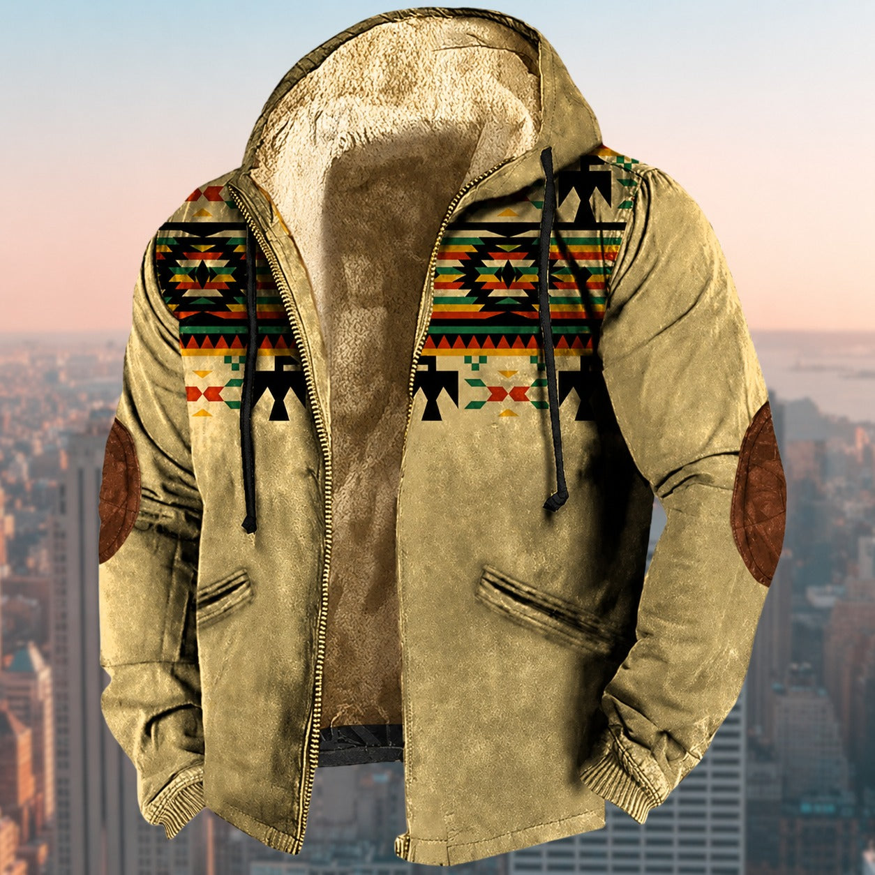 Laszlo - Herren-Hoodie mit Tribal-Muster