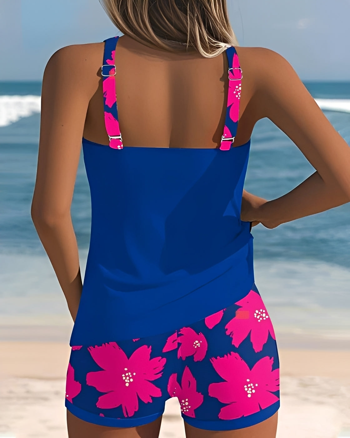 Mila - Tankini mit Blumenprint und Rundhalsausschnitt