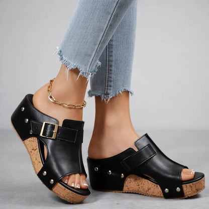Albie - Moderne Plateau-Sandalen