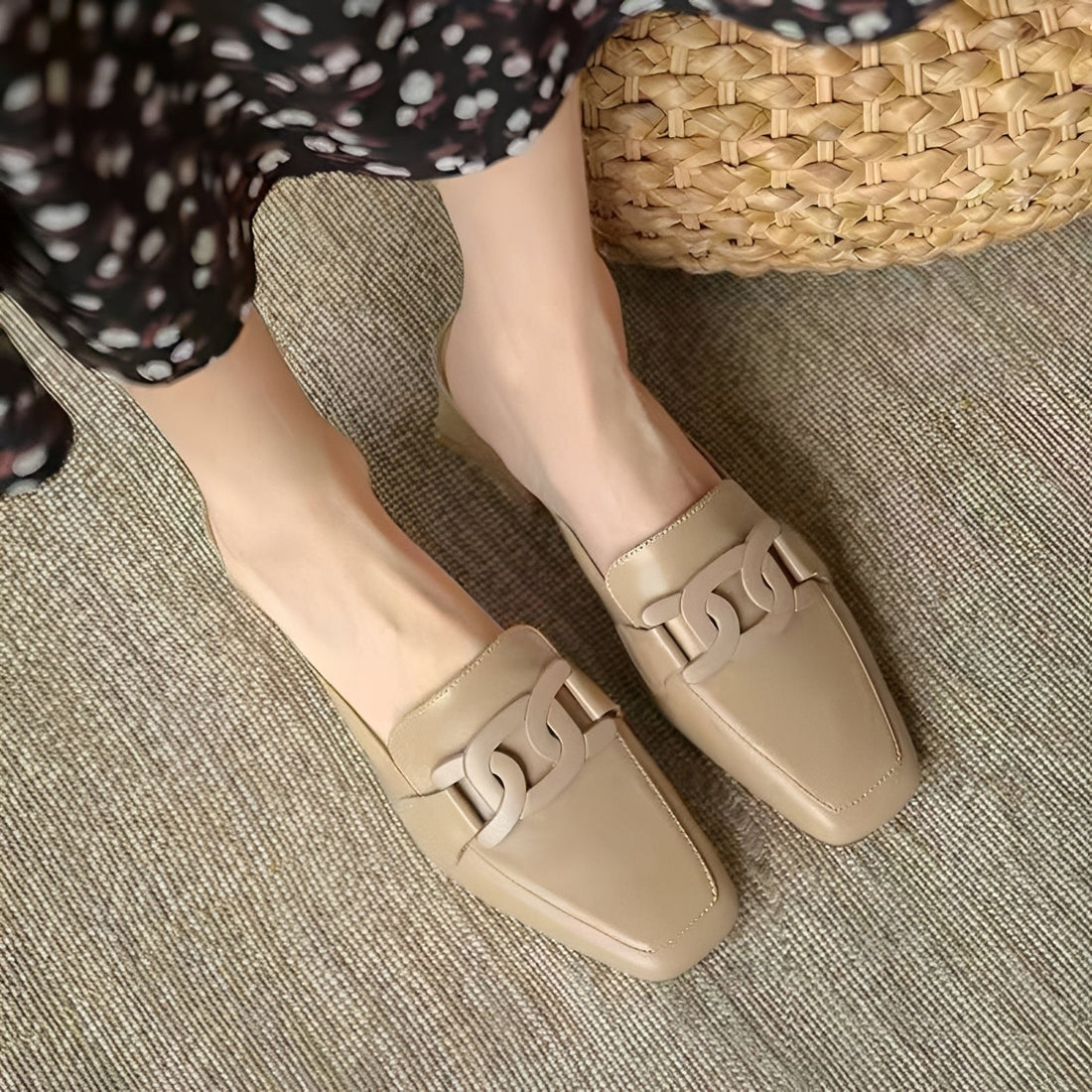 Maisha - Modische Mokassinabsatzschuhe