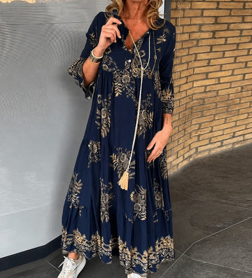 Janice - Klassisches Kleid mit lockerer Passform