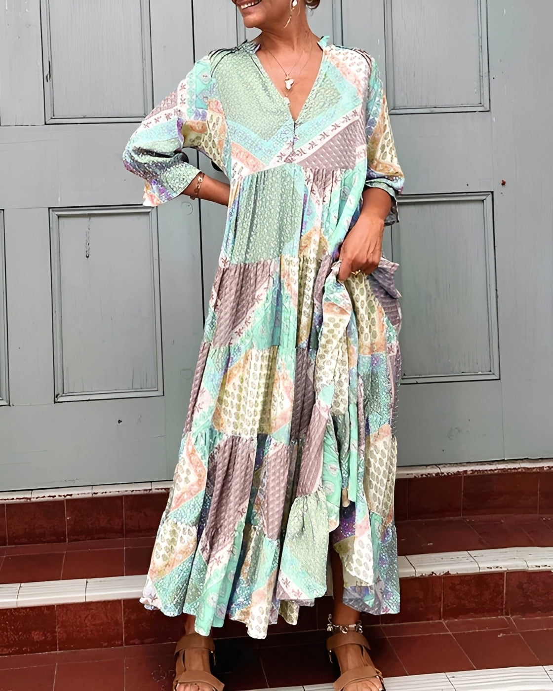 Kirsten - Elegantes Kleid mit langen Ärmeln