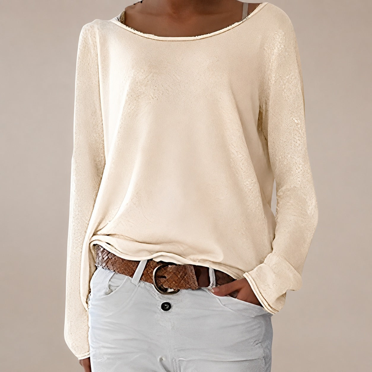 Alexa - Leichter Pullover mit Rundhalsausschnitt