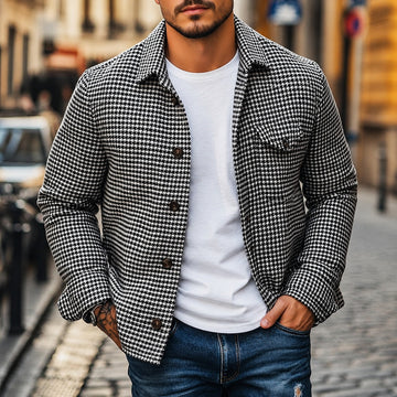 Andrew - Retro-Jacke im einreihigen Hemd-Stil