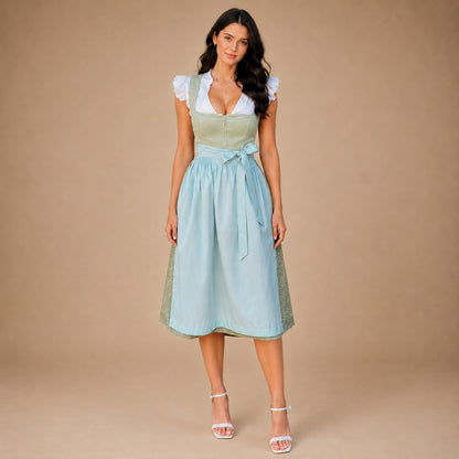 Evelyn - Leichtes Midikleid fürs Oktoberfest mit kurzen Ärmeln