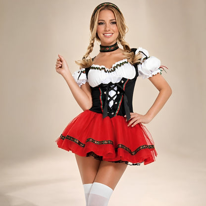 Melanie - Elegantes, kurzes, festliches Oktoberfest-Dirndl