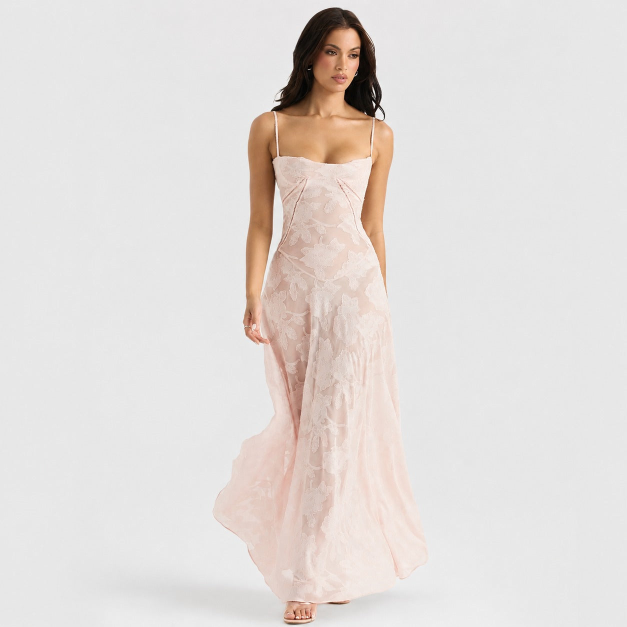 Jazmine - Stilvolles, figurbetontes Maxikleid