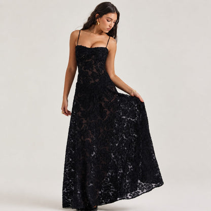 Jazmine - Stilvolles, figurbetontes Maxikleid